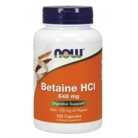 Now Foods Betaina Hcl 64 8Mg 120 T