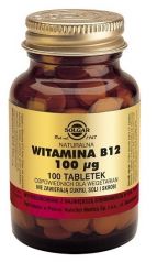 SOLGAR Naturalna witamina B12 100 Kapsułek