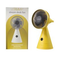 VITAMMY dream desk fan żółty Mini wentylator biurkowy
