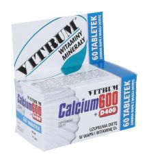 Vitrum Calcium 600 + D400, tabl., 60 szt